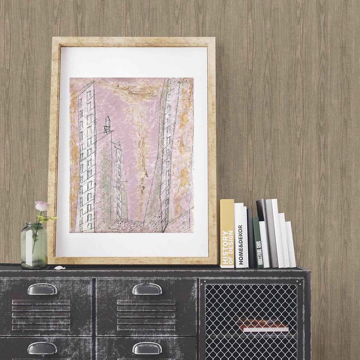 Tanice Light Brown Faux Wood Texture Wallpaper - York Wallcoverings - 2922-43056Z - York Wallcoverings Wallpaper