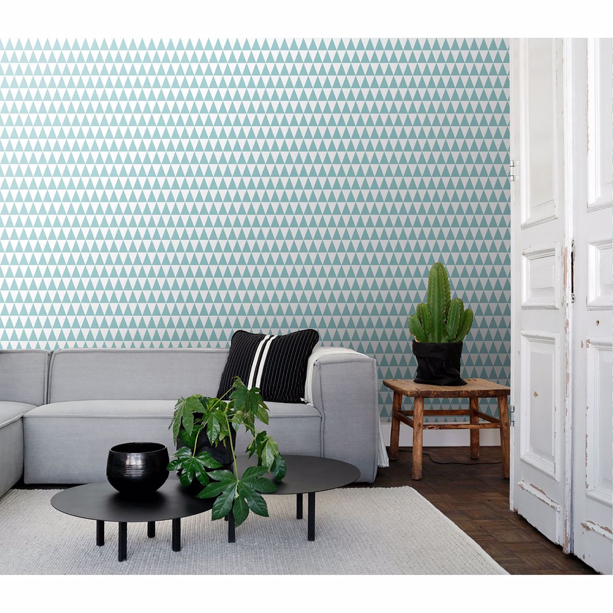 verdon-aquamarine-geometric-wallpaper-york-wallcoverings-dd128844 - York Wallpaper Wallpaper