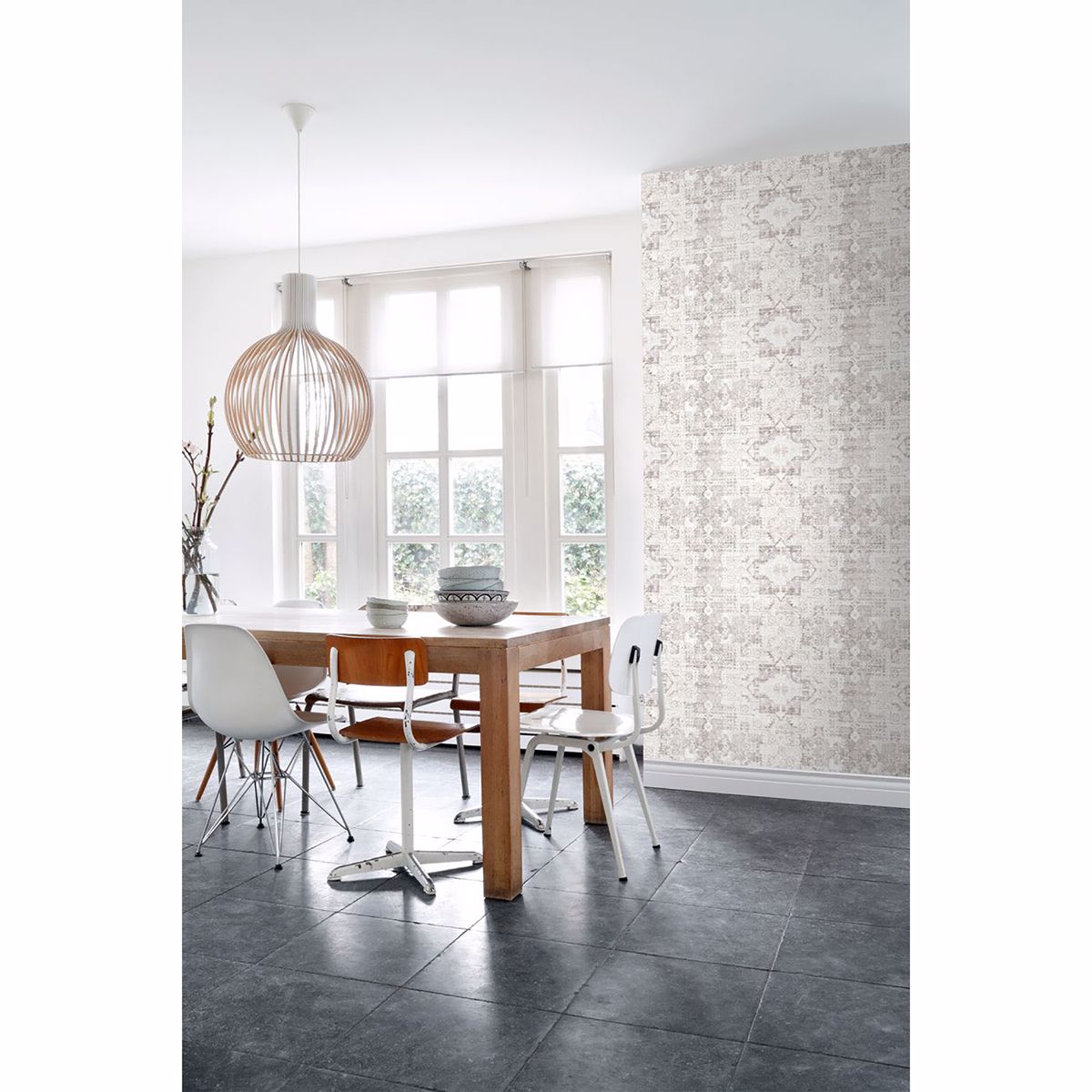 desmond-beige-distressed-medallion-wallpaper-york-wallcoverings-dd148654 - York Wallcoverings Wallpaper