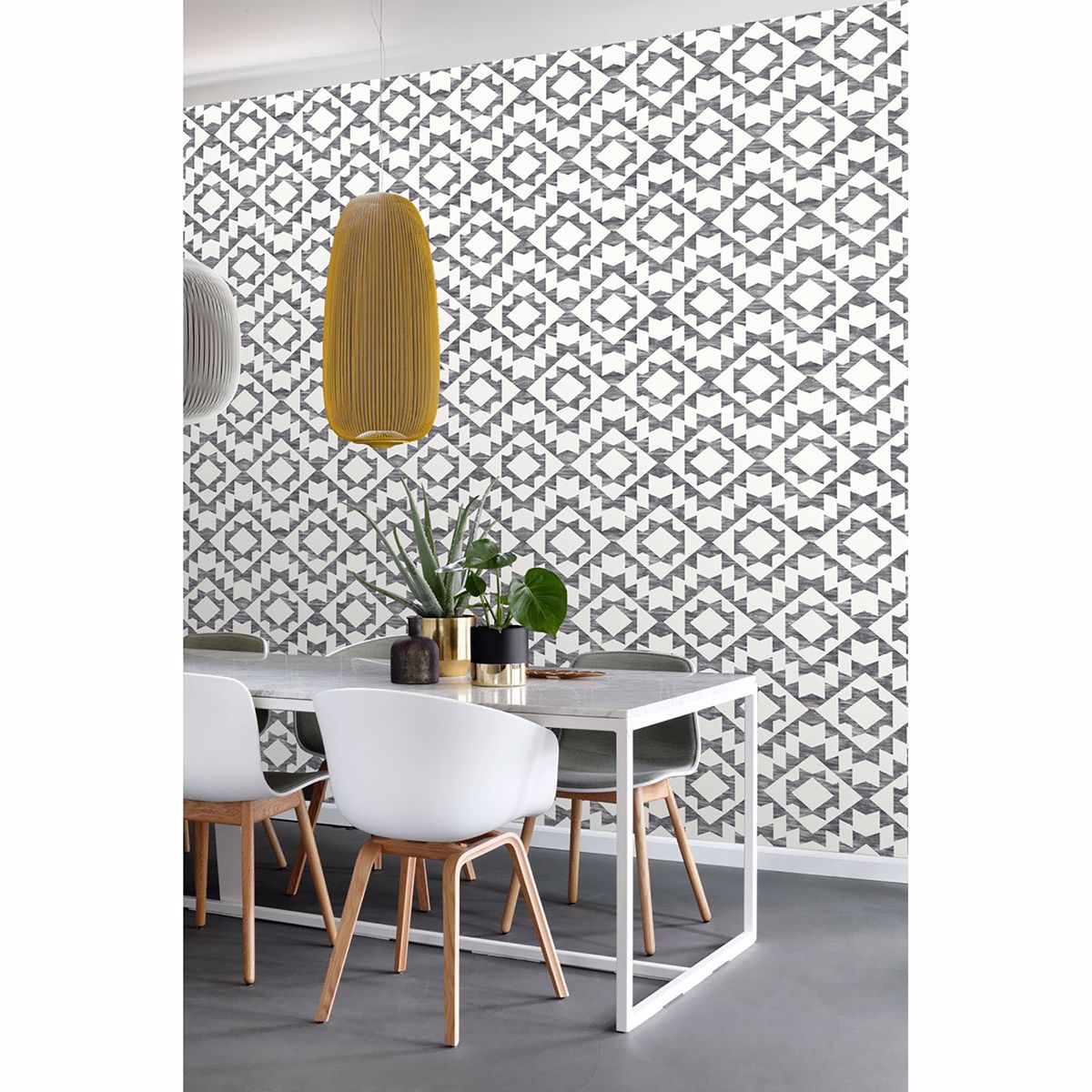 fantine-black-geometric-wallpaper-york-wallcoverings-dd148677 - York Wallcoverings Wallpaper
