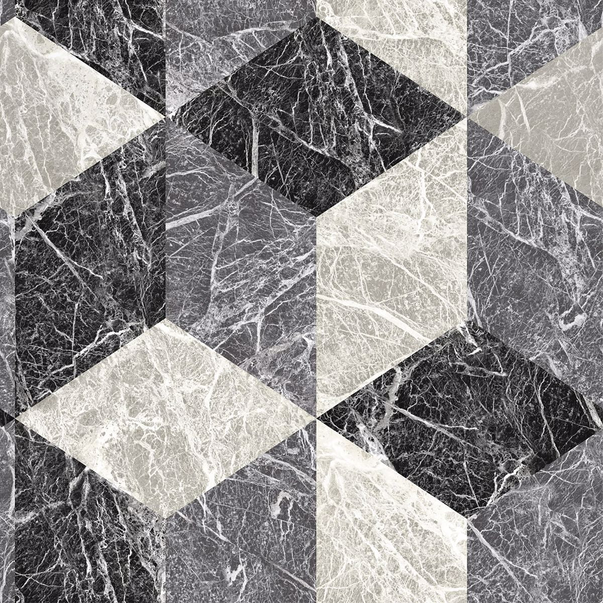 rizzo-black-geometric-stone-wallpaper-york-wallcoverings-dd347318 - York Wallpaper Wallpaper
