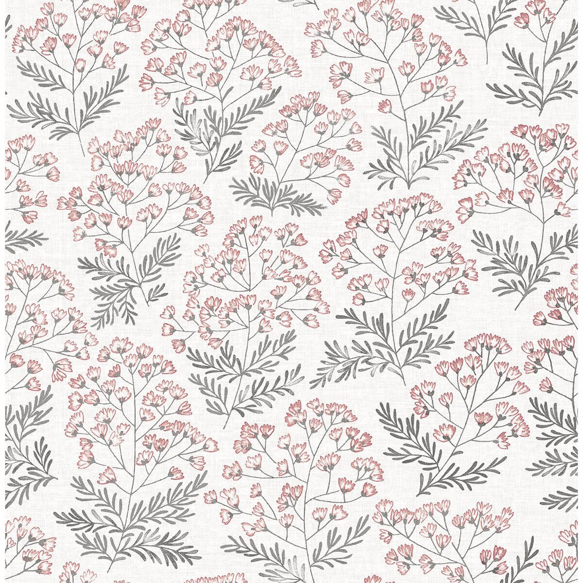 floret-pink-floral-wallpaper-york-wallcoverings-2861-25716 - York Wallpaper Wallpaper