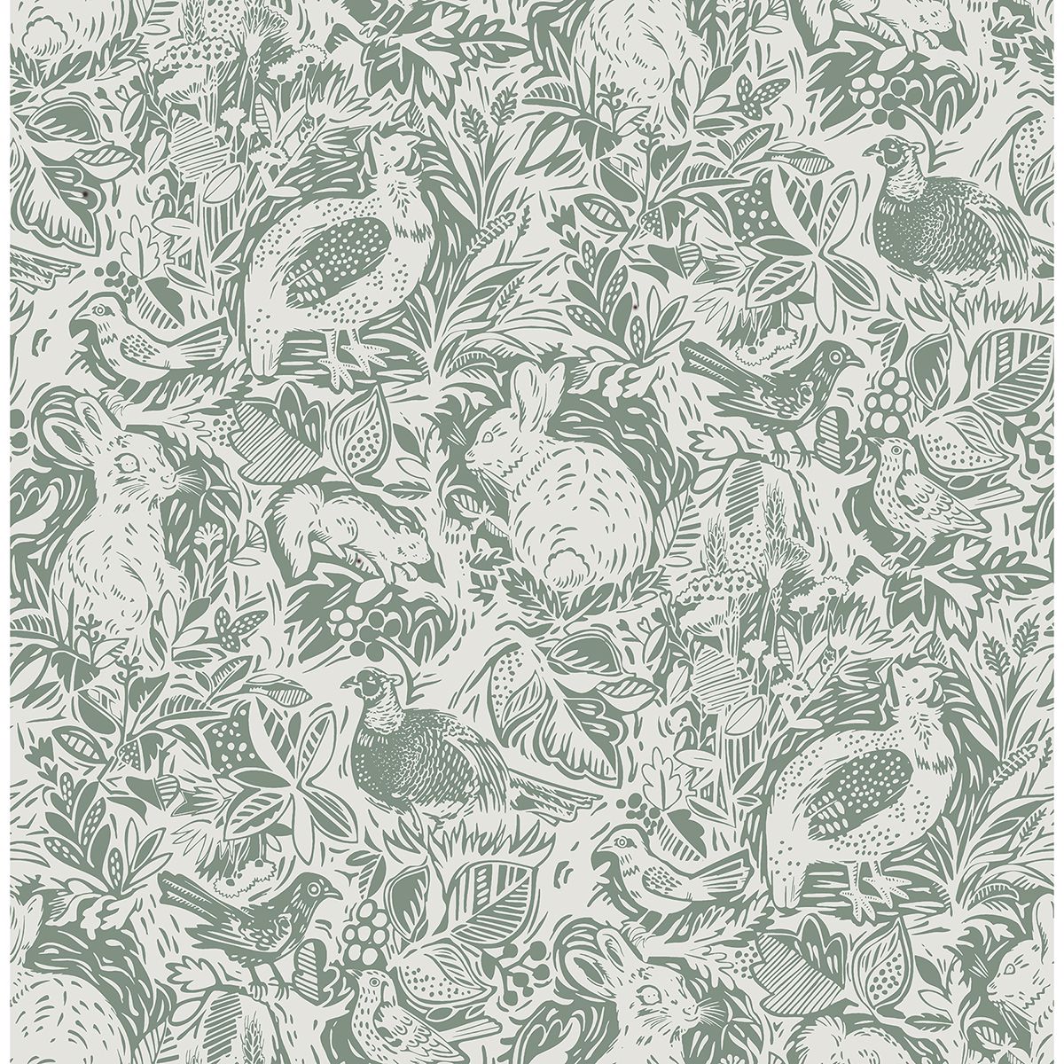 revival-dark-green-fauna-wallpaper-york-wallcoverings-2861-25724