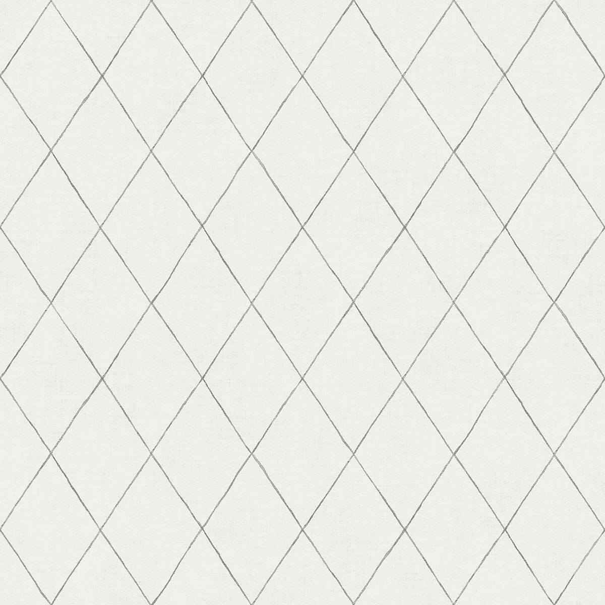 Rhombus Grey Geometric Wallpaper - York Wallcoverings - 2948-27001 - York Wallcoverings Wallpaper