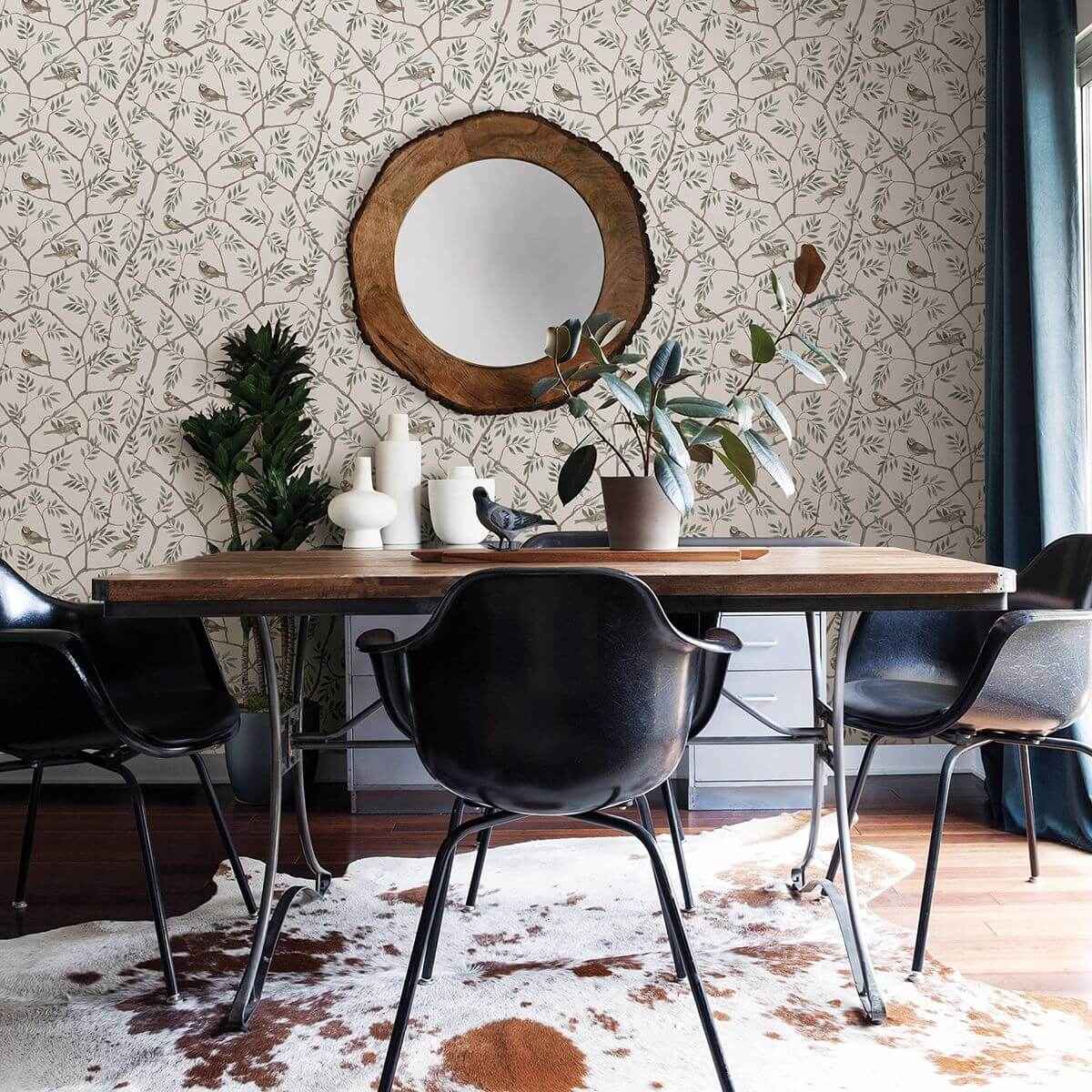 crossbill-off-white-branches-wallpaper-york-wallcoverings-2948-27015 - York Wallcoverings Wallpaper
