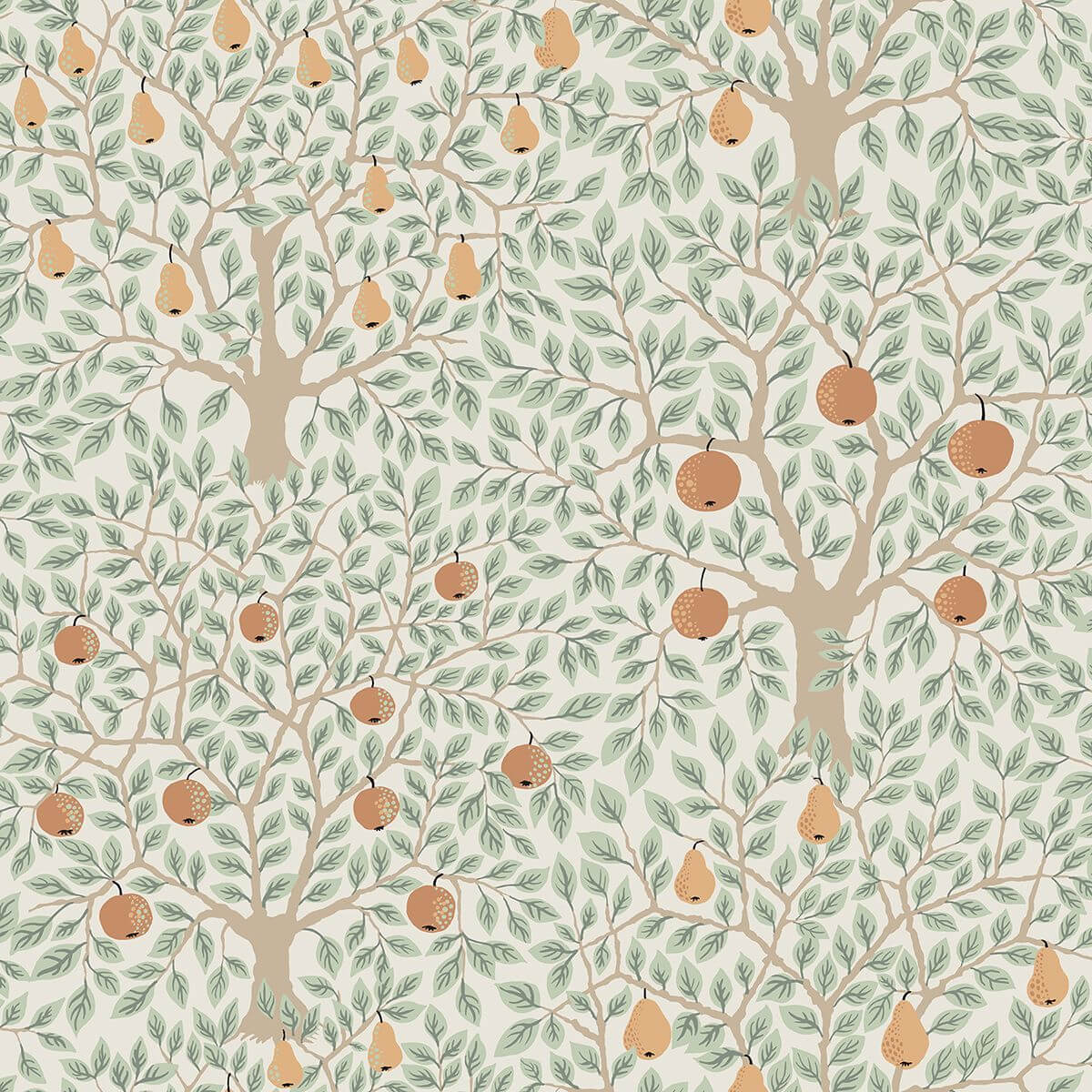 pomona-multicolor-fruit-tree-wallpaper-york-wallcoverings-2948-33011 - York Wallcoverings Wallpaper