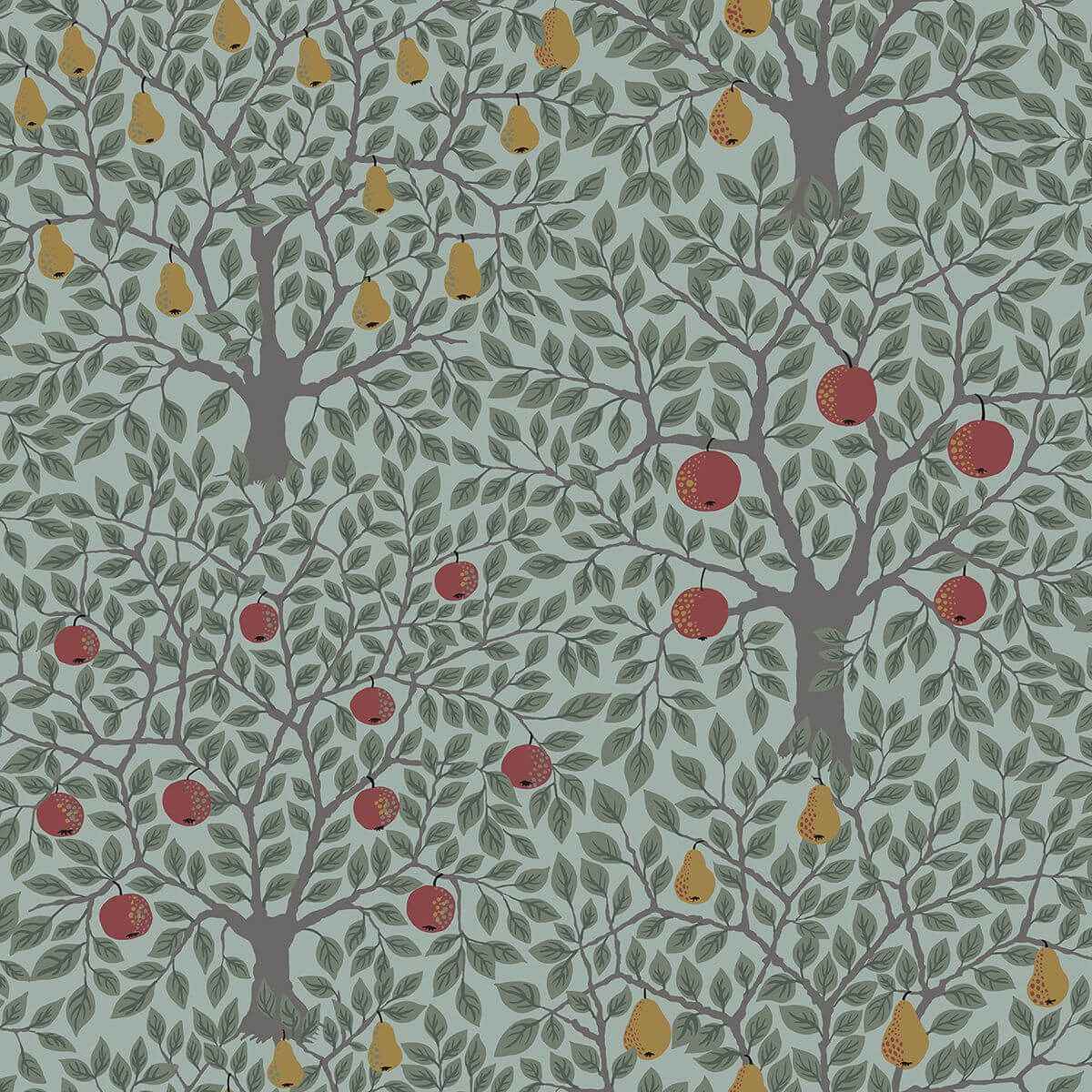 pomona-green-fruit-tree-wallpaper-york-wallcoverings-2948-33014 - York Wallcoverings Wallpaper
