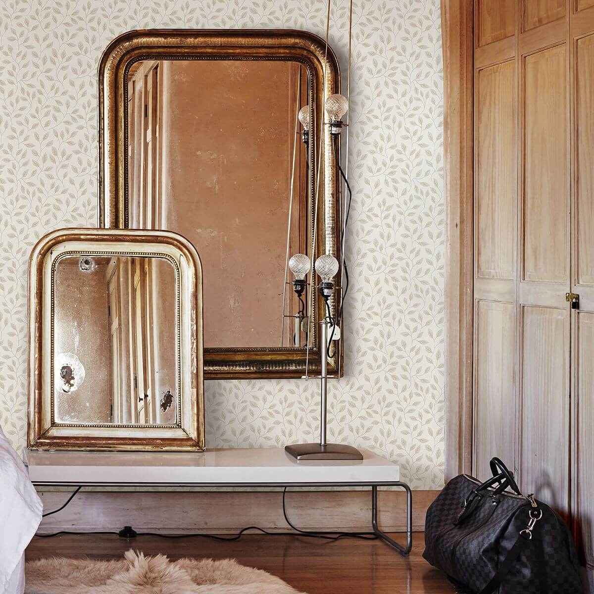 Posey White Vines Wallpaper - York Wallcoverings - 2948-33015 - York Wallcoverings Wallpaper