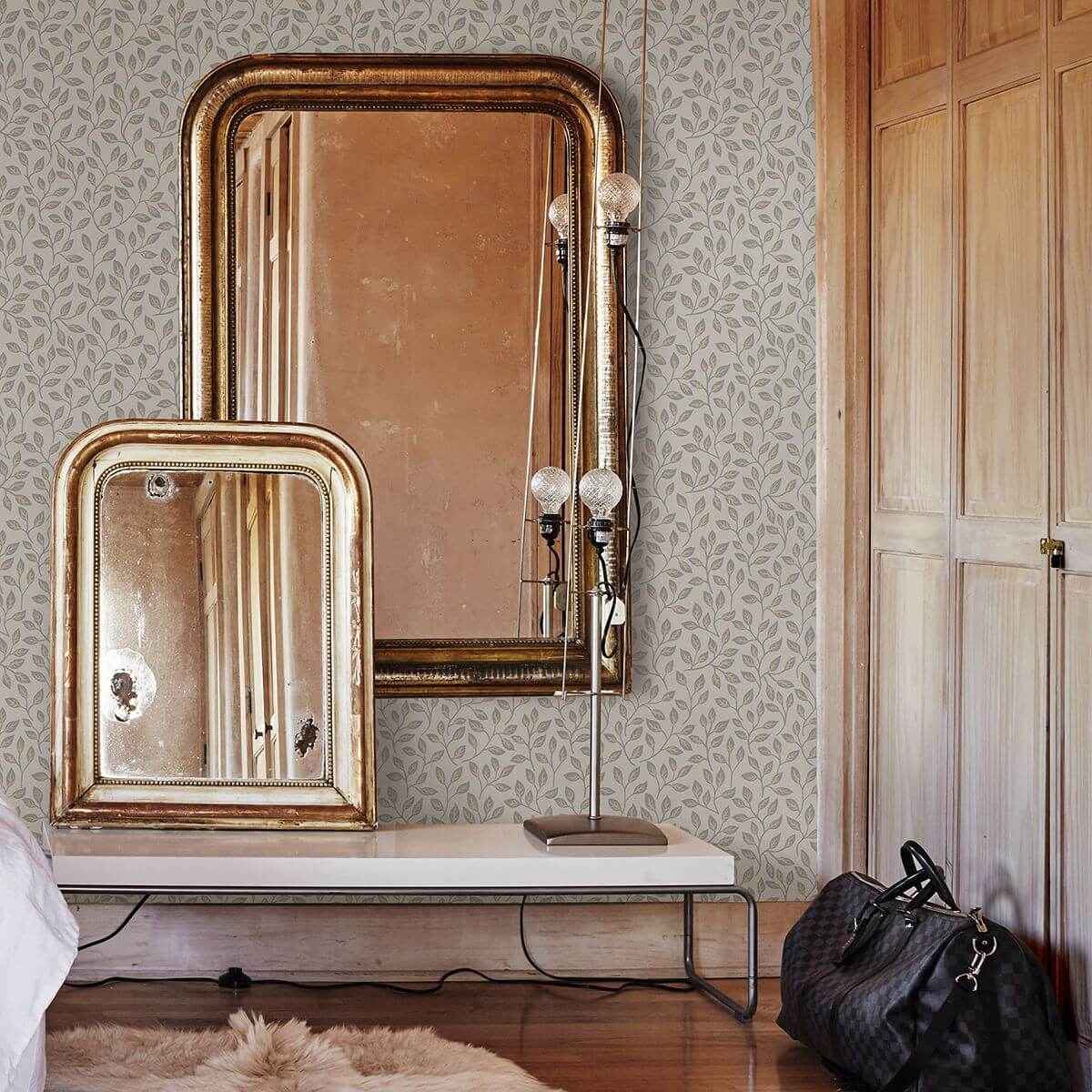 posey-beige-vines-wallpaper-york-wallcoverings-2948-33016 - York Wallcoverings Wallpaper