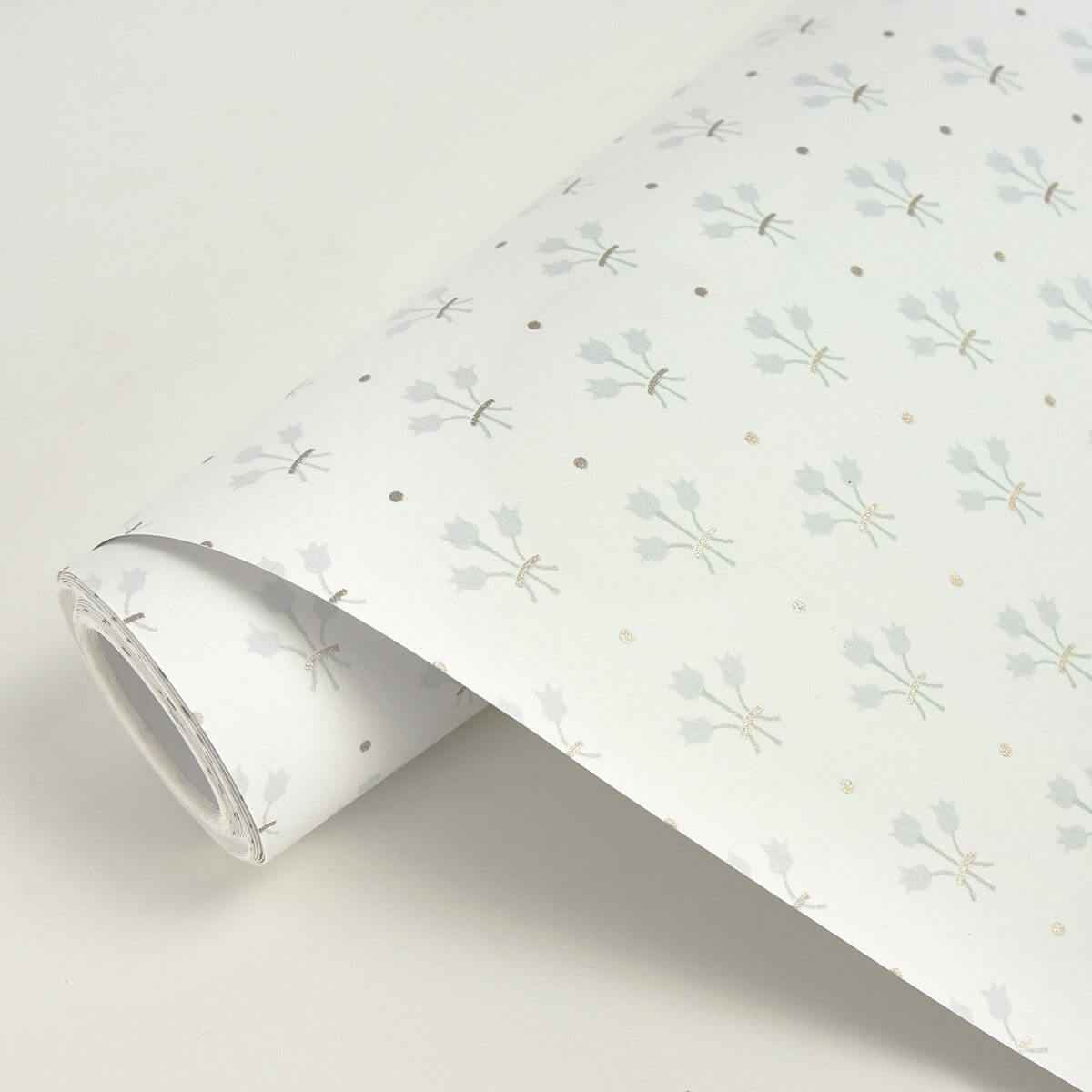 lili-white-miniature-floral-wallpaper-york-wallcoverings-2948-33026 - York Wallcoverings Wallpaper