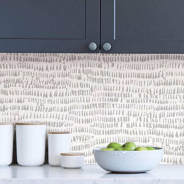 kylver-grey-peel-and-stick-wallpaper-york-wallcoverings-nu3387 - York Wallcoverings Wallpaper