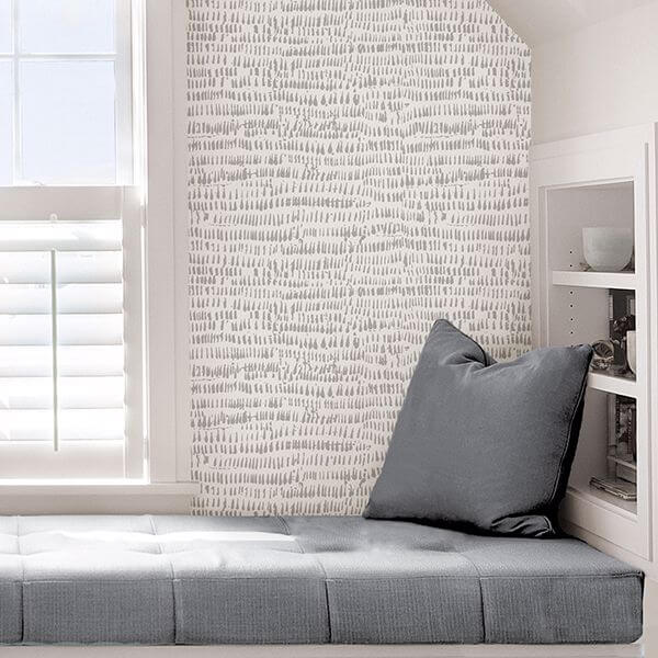 kylver-grey-peel-and-stick-wallpaper-york-wallcoverings-nu3387 - York Wallcoverings Wallpaper