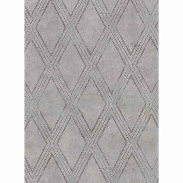 Dartmouth Grey Faux Plaster Geometric Wallpaper - York Wallcoverings - 2921-51008 - York Wallcoverings Wallpaper