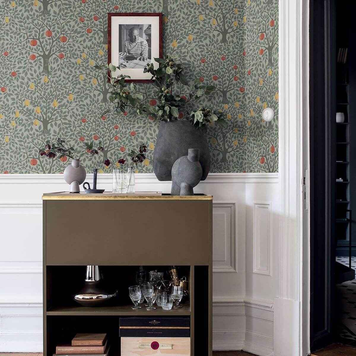 pomona-green-fruit-tree-wallpaper-york-wallcoverings-2948-33014 - York Wallcoverings Wallpaper