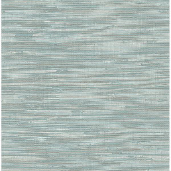 tibetan-grasscloth-teal-peel-and-stick-wallpaper-york-wallcoverings-nus3337 - York Wallcoverings Wallpaper