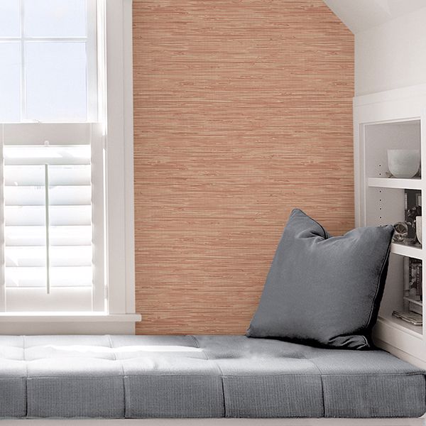 tibetan-grasscloth-spice-peel-and-stick-wallpaper-york-wallcoverings-nus3339 - York Wallcoverings Wallpaper