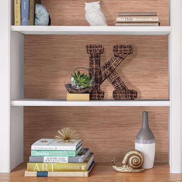 tibetan-grasscloth-spice-peel-and-stick-wallpaper-york-wallcoverings-nus3339 - York Wallcoverings Wallpaper
