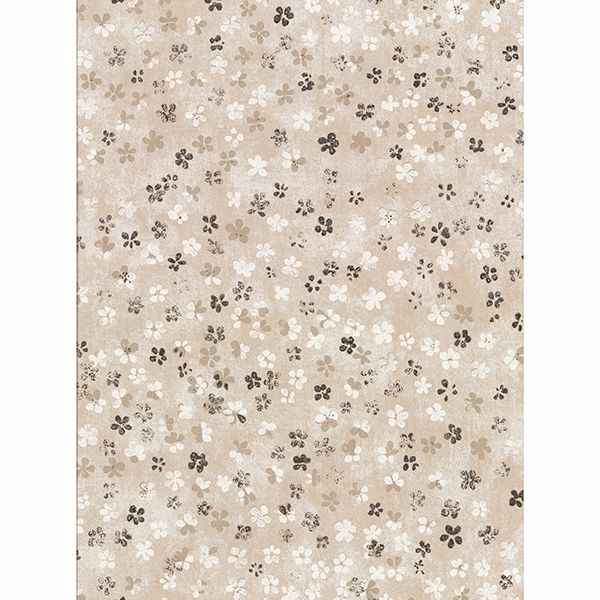 Cosima Beige Miniature Floral Wallpaper - York Wallcoverings - 2904-00203