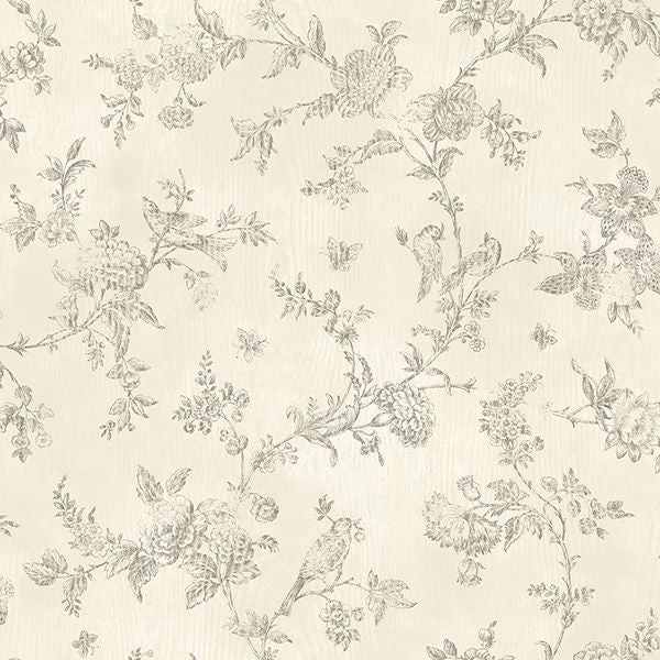 french-nightingale-cream-trail-wallpaper-york-wallcoverings-2904-02193 - York Wallpaper Wallpaper