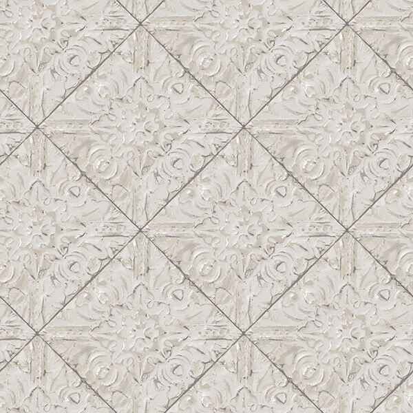 Brandi Grey Tin Tile Wallpaper - York Wallcoverings - 2904-13094 - York Wallcoverings Wallpaper