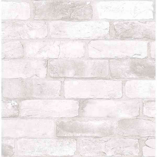 Cody Light Grey Reclaimed Bricks Wallpaper - York Wallcoverings - 2904-22321 - York Wallcoverings Wallpaper