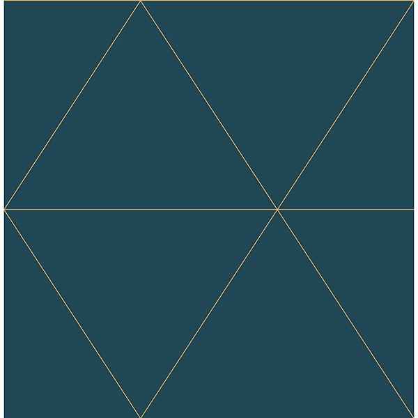 Twilight Teal Modern Geometric Wallpaper - York Wallcoverings - 2904-24228 - York Wallcoverings Wallpaper