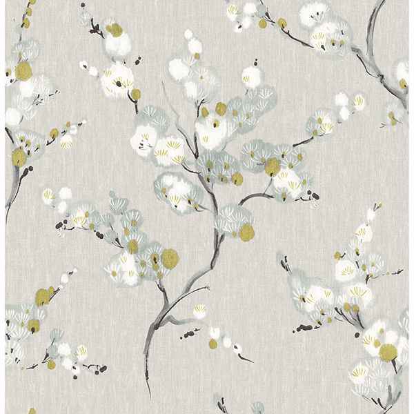 Bliss Blue Floral Wallpaper - York Wallcoverings - 2904-24308 - York Wallcoverings Papel pintado