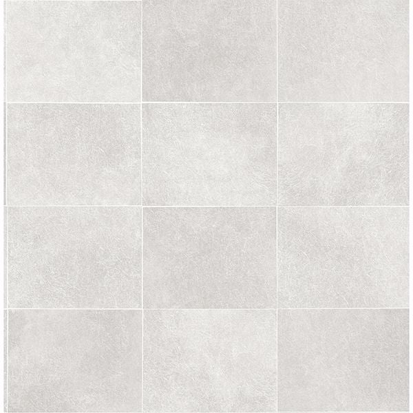 cecelia-light-grey-faux-tile-wallpaper-york-wallcoverings-2904-24908 - York Wallcoverings Wallpaper