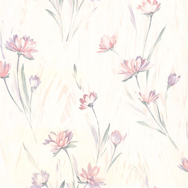 gloria-eggshell-floral-wallpaper-york-wallcoverings-2904-37400 - York Wallpaper Wallpaper