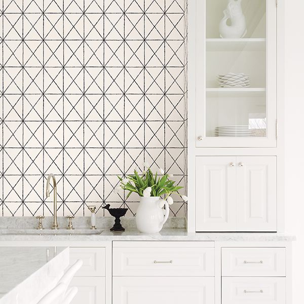 intersection-black-diamond-wallpaper-york-wallcoverings-2904-78003 - York Wallpaper Wallpaper