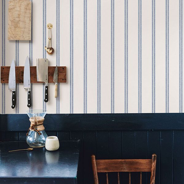 johnny-navy-stripes-wallpaper-york-wallcoverings-3119-13072 - York Wallpaper Wallpaper