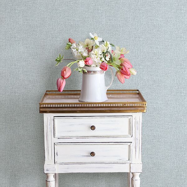 waylon-blue-faux-fabric-wallpaper-york-wallcoverings-3119-13525 - York Wallcoverings Wallpaper