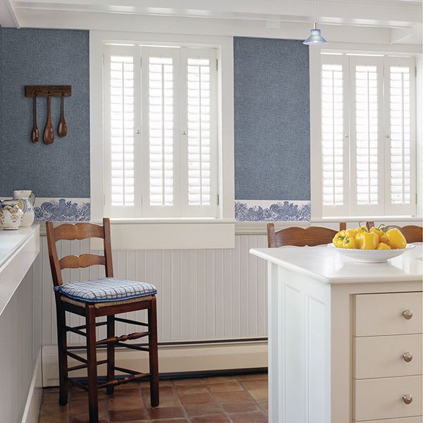 parton-blue-chicken-wallpaper-york-wallcoverings-3119-13551b - York Wallcoverings Wallpaper