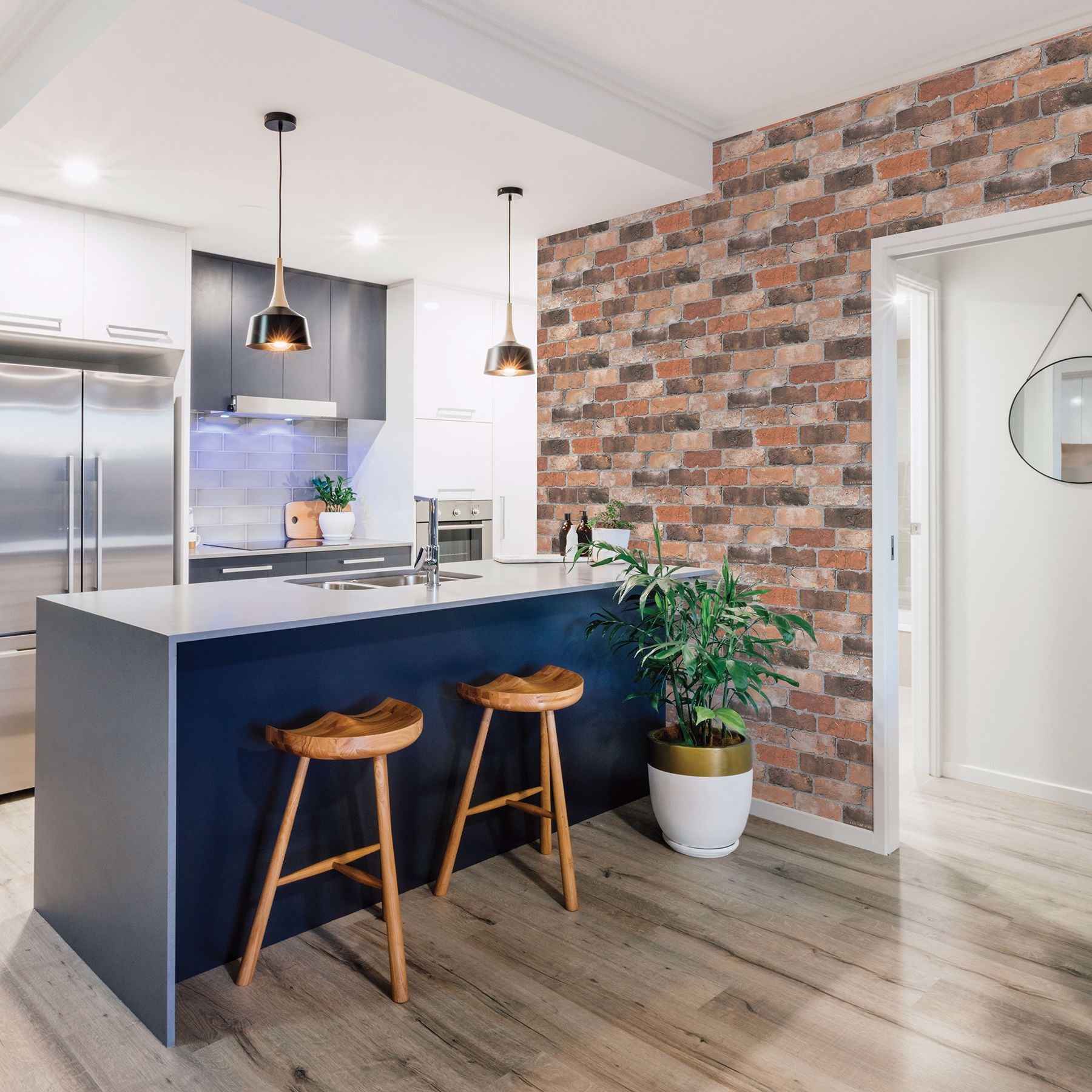 Cody Rust Reclaimed Bricks Wallpaper - York Wallcoverings - 2904-22300