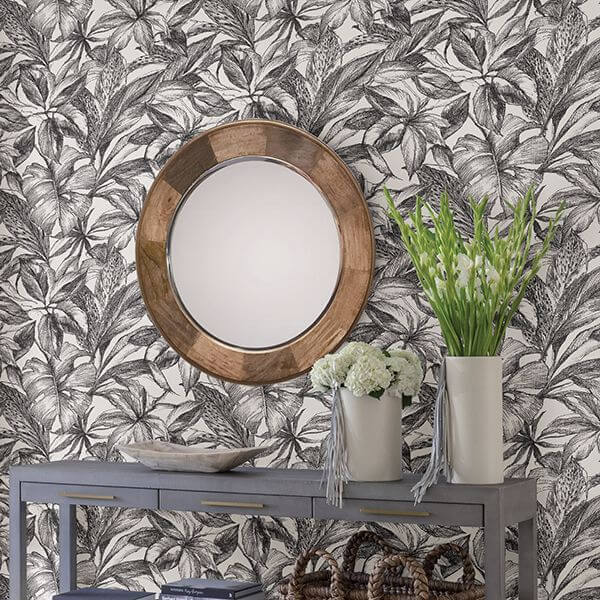 black-canopy-peel-and-stick-wallpaper-york-wallcoverings-nus3498 - York Wallcoverings Wallpaper