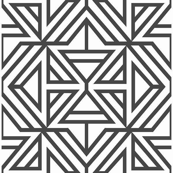 Black Linear Peel and Stick Wallpaper - York Wallcoverings - NUS3499 - York Wallcoverings Wallpaper