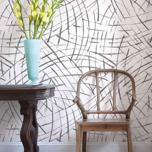 Black Imprint Peel and Stick Wallpaper - York Wallcoverings - NUS3500 - York Wallcoverings Wallpaper