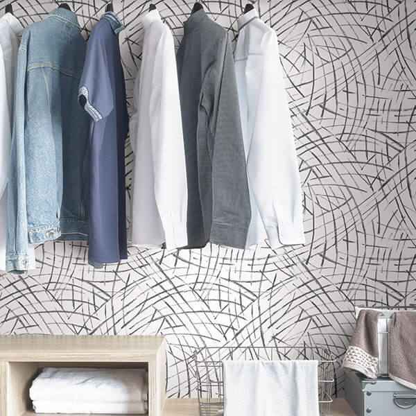 Black Imprint Peel and Stick Wallpaper - York Wallcoverings - NUS3500 - York Wallcoverings Wallpaper