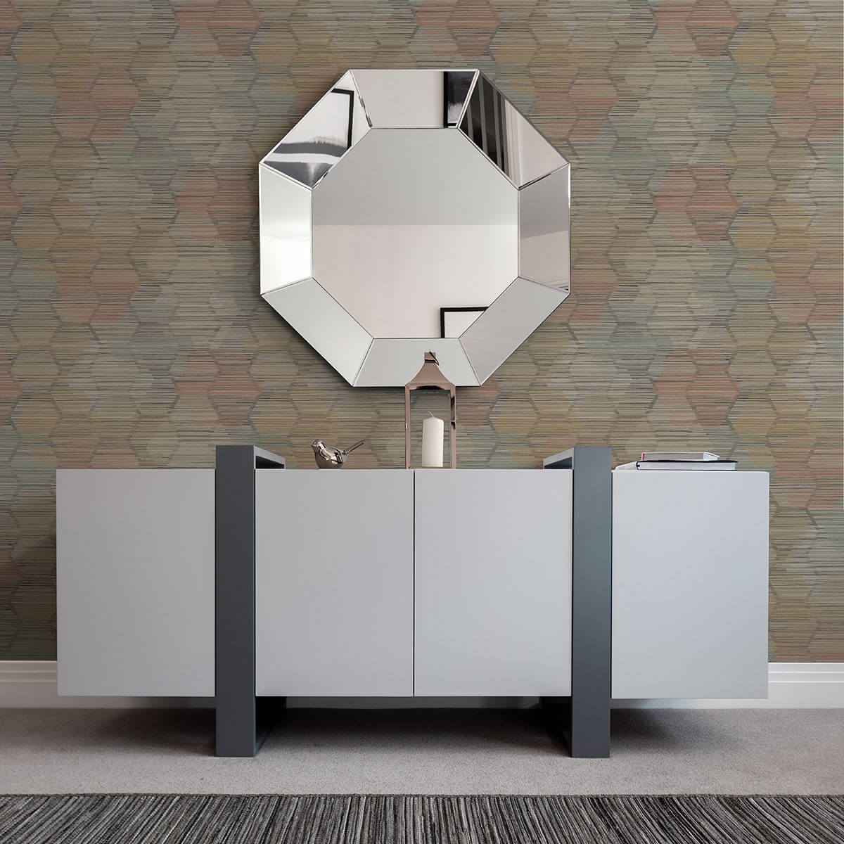 Jabari Brown Geometric Faux Grasscloth Wallpaper - York Wallcoverings - 2949-60515 - York Wallcoverings Wallpaper
