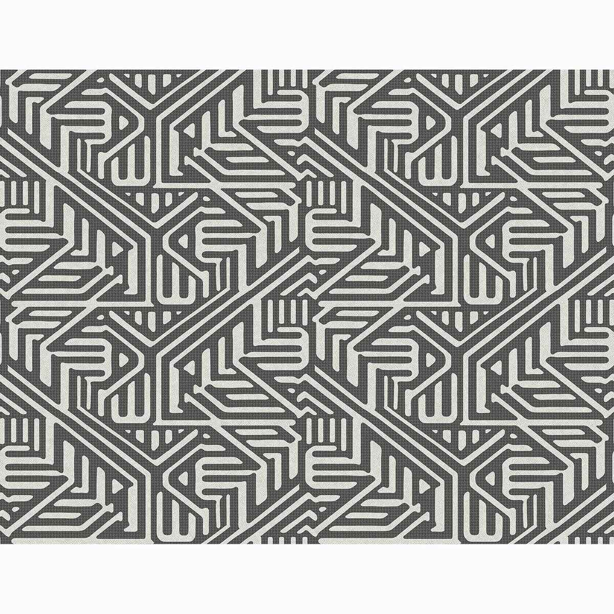 Nambiti Black Geometric Wallpaper - York Wallcoverings - 2949-60600 - York Wallcoverings Wallpaper