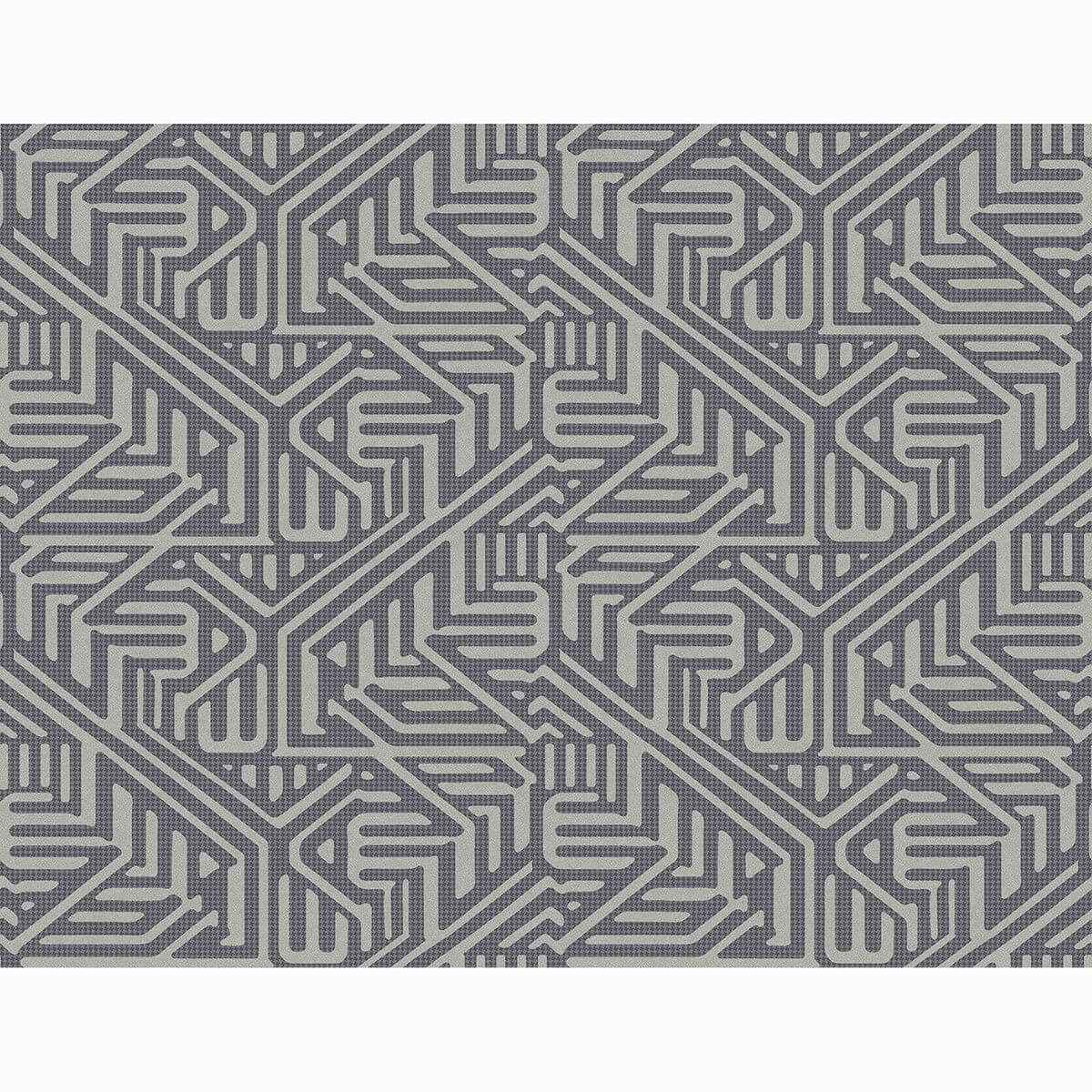 Nambiti Charcoal Geometric Wallpaper - York Wallcoverings - 2949-60610 - York Wallcoverings Wallpaper
