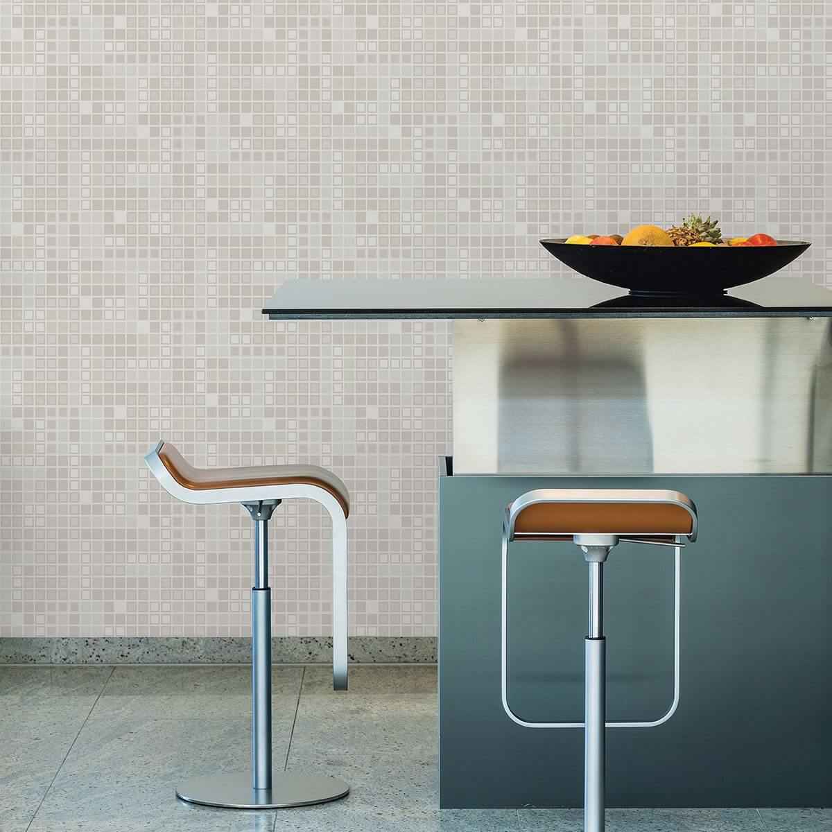 Bantry Neutral Geometric Wallpaper - York Wallcoverings - 2949-60705 - York Wallcoverings Wallpaper