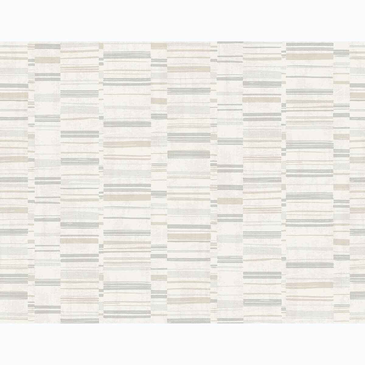 Fresnaye Neutral Linen Stripe Wallpaper - York Wallcoverings - 2949-60807 - York Wallcoverings Wallpaper