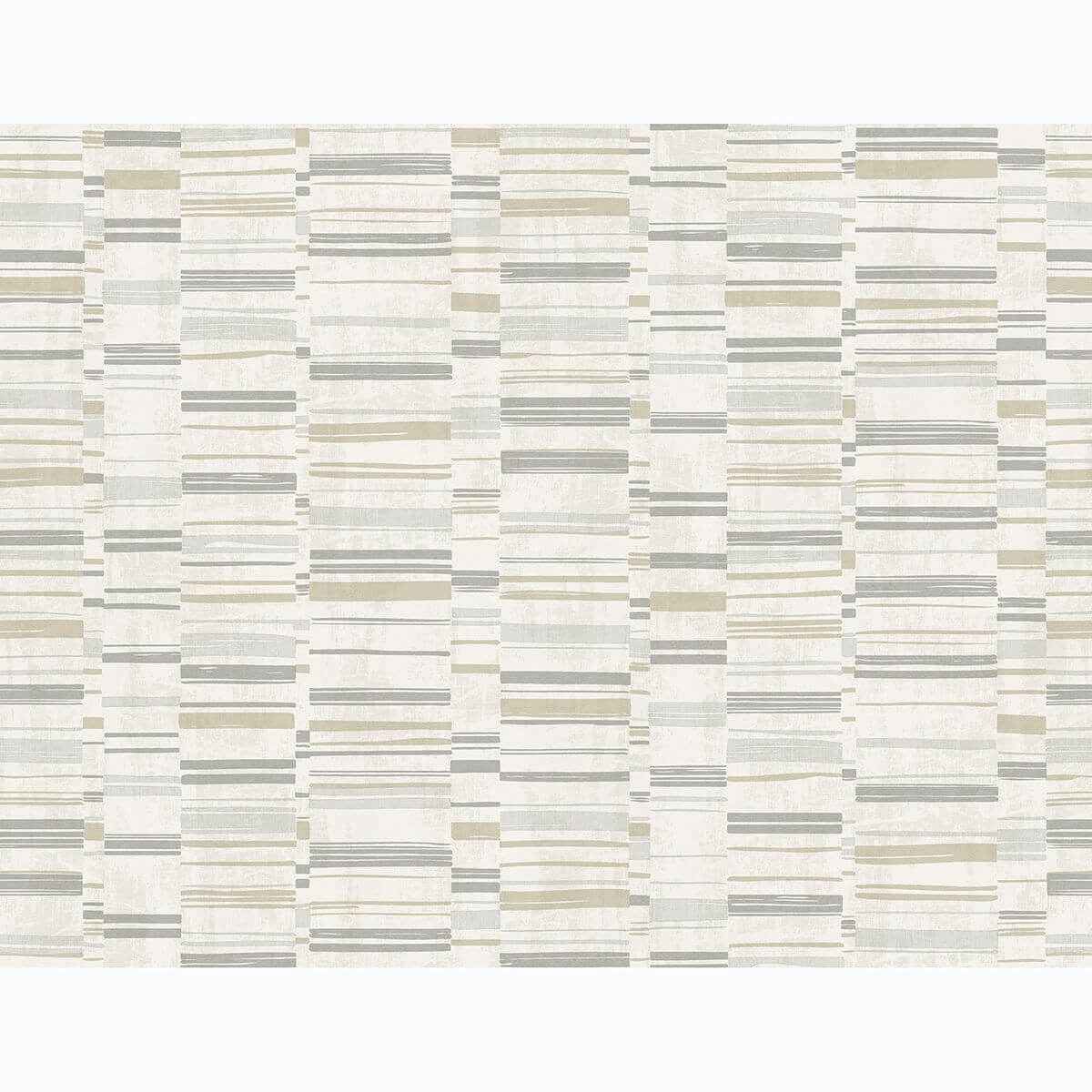 Fresnaye Grey Linen Stripe Wallpaper - York Wallcoverings - 2949-60817 - York Wallcoverings Wallpaper