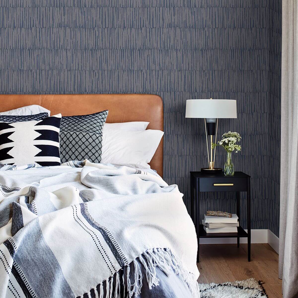 zandari-navy-distressed-texture-wallpaper-york-wallcoverings-2949-61002 - York Wallcoverings Wallpaper