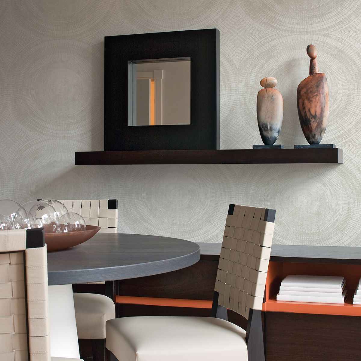 Lalit Off White Medallion Wallpaper - York Wallcoverings - 2949-61106 - York Wallcoverings Wallpaper