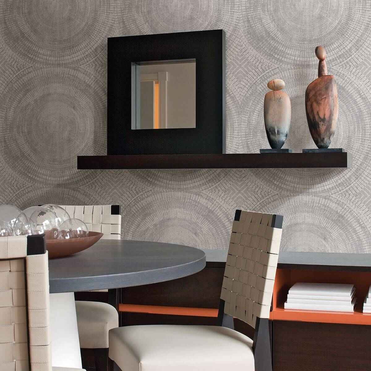 Lalit Neutral Medallion Wallpaper - York Wallcoverings - 2949-61109 - York Wallcoverings Wallpaper