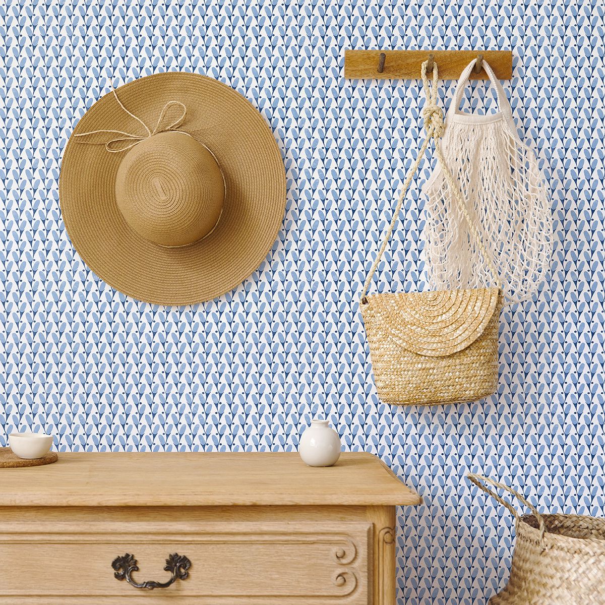 landon-blue-abstract-geometric-wallpaper-york-wallcoverings-2903-25814 - York Wallcoverings Wallpaper