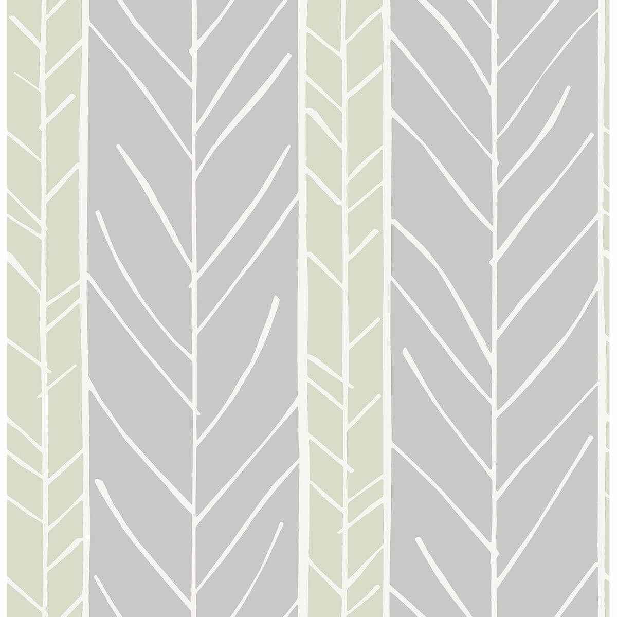 Lottie Grey Stripe Wallpaper - York Wallcoverings - 2903-25817
