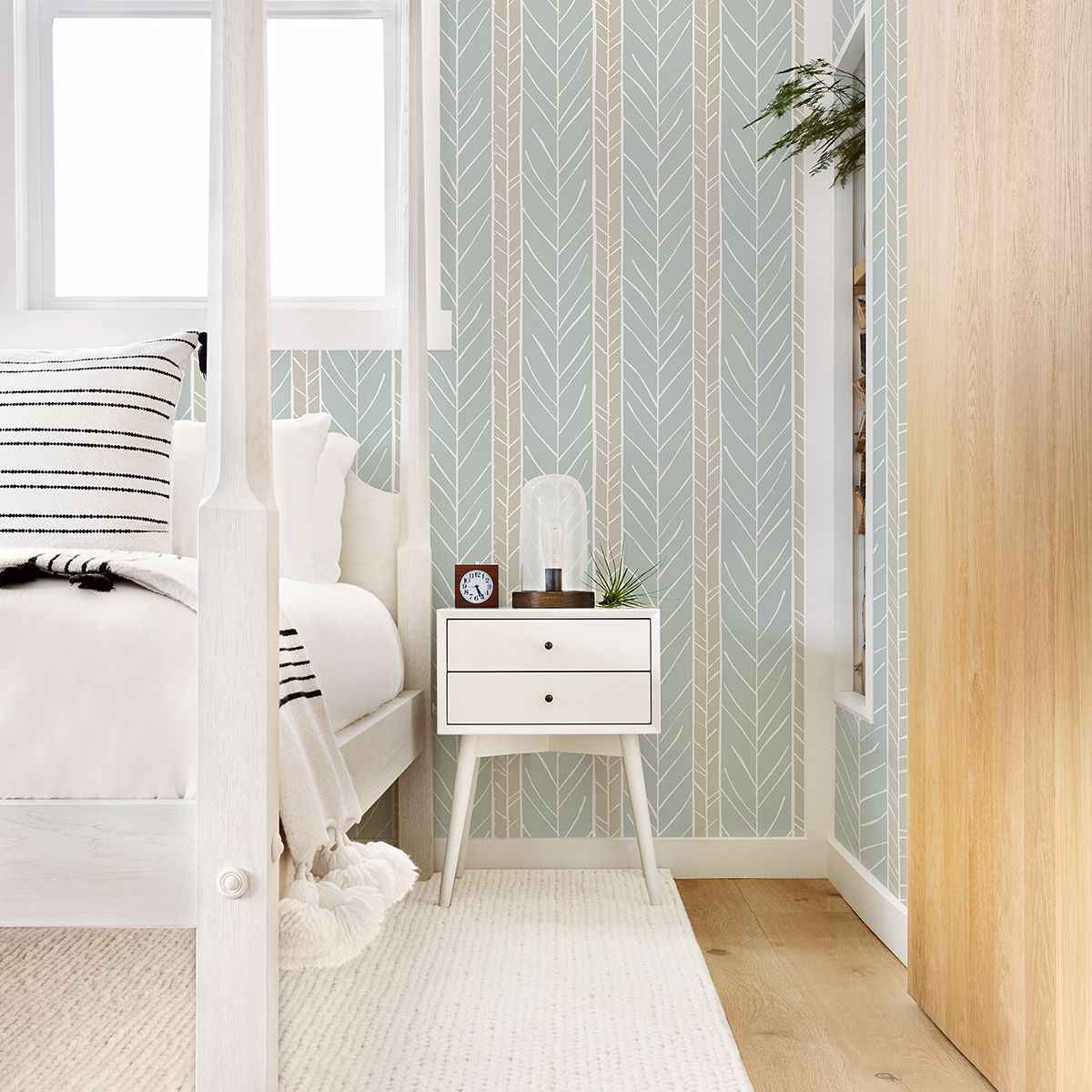 Lottie Slate Stripe Wallpaper - York Wallcoverings - 2903-25820 - York Wallcoverings Wallpaper